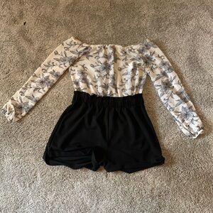 Black and White Romper